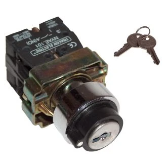 Stikalo s ključem, z dvojno pozicijo, 1×NO, 3A/230V AC, IP42, NYBG21KK