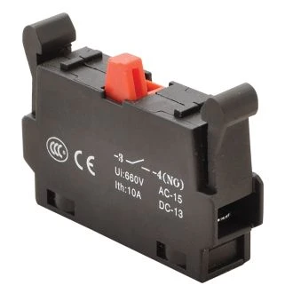 Kontaktna enota za serijo NYG(K)3 1×NC, 5A/230V AC-15, 1A/230V DC-13, NYG3-CE2