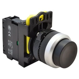 Izbočeno tipkalo, črno 1×NO, 5A/230V AC-15, IP65, NYG3-HBK