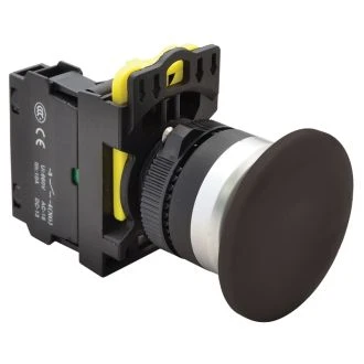 Gobasto tipkalo, črno 1×NO, 5A/230V AC-15, IP65, NYG3-MBK
