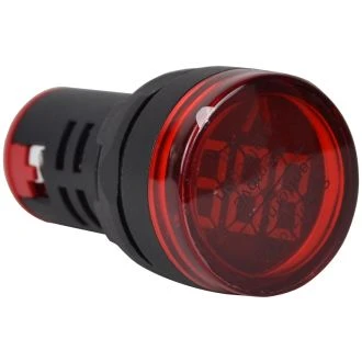 Merilnik napetosti z LED signalno svetilko, rdeč 24-500VAC, d=22mm, NYG3-VR