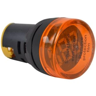 Merilnik napetosti z LED signalno svetilko, rumen 24-500VAC, d=22mm, NYG3-VY