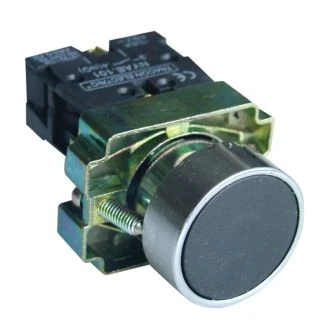 Navadna tipka z ohišjem, črna, 1×NO, 3A/240V AC, IP44, NYGBA21T