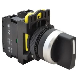 Stikalo z ročajem, tro-pozicijsko 2×NO, 5A/230V AC-15, IP65, NYK3-S31BK