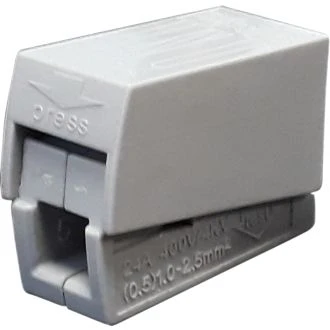 Sponka za lestenec (2 žična) 0,75-2,5mm2, 24A, 400VAC, 3P, 100 kos, OLC21