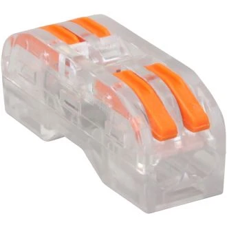 Hitra sponka brez vijakov-odpiralna, prozorna 0,5-4mm2, 32A, 400VAC 2P, 50 kos, OVOTT22