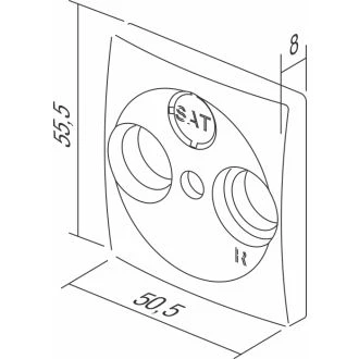 Pokrov TV-R 2P/3P CB, PE10CB-U