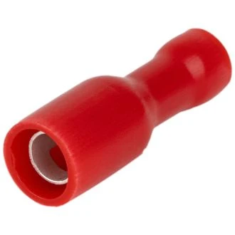 Okrogli ženski kontakt 1,5 mm2, d1=1,8 mm, d2=4 mm, rdeč, 100 kos, PHA4