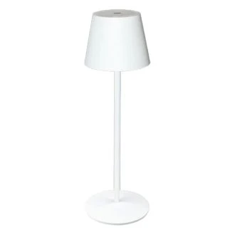 Dekorativna LED svetilka za restavracije, kovina, bela, aku 3.5W, 3000K, 3,7V, 3600 mAh, Li-Ion, 200lm, 10h, IP20, RLMW