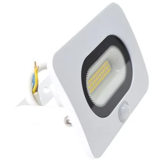 SMD LED reflektor s senzorjem gibanja, bel 20W, 4000K, IP65, 220-240V AC, 1500lm, EEI=G, 110°, 3-10m, RSMDLFM20