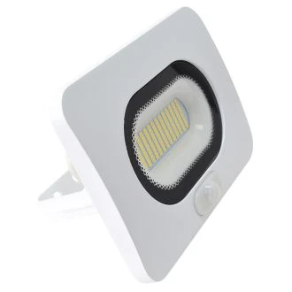 SMD LED reflektor s senzorjem gibanja, bel 50W, 4000K, IP65, 220-240V AC, 3750lm, EEI=G, 110°, 3-10m, RSMDLFM50