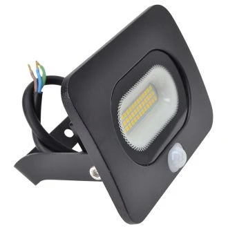 SMD LED reflektor s senzorjem gibanja, črn 220-240V AC, 20W, 4000K, IP65, 1500lm, EEI=G, 110°, 3-10m, RSMDLM20