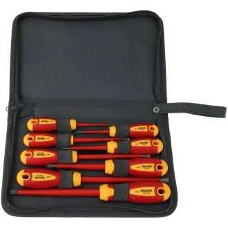8 delni set izvijačev, (1000V), CrV, SLPH + držalo SL 2.5, 4, 5.5, 6.5, PH0-3, AC 1000V, SDSETOF8