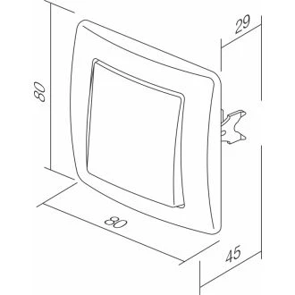 Stikalo križno 10AX 250V~ CB, SE70CB-B