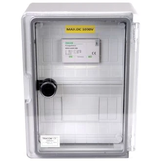 Prenapetostna zaščitna omarica za fotovoltaične sisteme 280×210×130mm,IP65,IK10,DC1+2, 1000V, Imax:200A, Iimp:12.5kA, SPBPVDC1