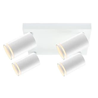Stropno nastavljivo spot svetilno telo, belo 100-240VAC, 50Hz, 4xGU10, max.4x35W, SPGU10LMAN4W