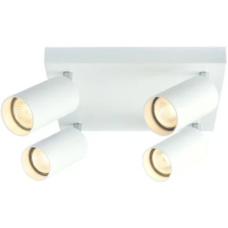Stropno nastavljivo spot svetilno telo, belo 100-240VAC, 50Hz, 4xGU10, max.4x35W, SPGU10MAN4W