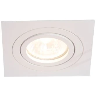 Podometno spot svetilno telo, kvadratno, gibljivo, belo 93x93x24mm, SPND1W