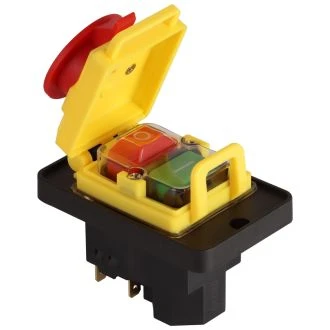 Varnostno pritisno stikalo z relejem, gobasto, z zapahom 7PIN, 400 VAC, 8A/AC1, IP54, 6,3×0,8, SSTM-317