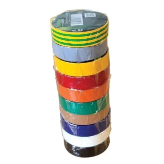 Set izolirnih trakov iz različnih barv (10kom/pak) 10m×15mm, PVC, 0-90°C, 40kV/mm, SZIG-SET10-15