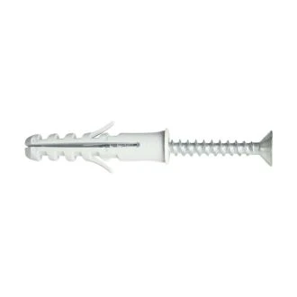 Vložek z robom, 10x50 mm, z vijakom, siv, PA 6.6, 100 kos, T10PCSPA