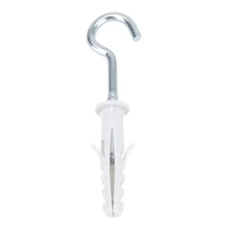 Vložek z robom, s kavljem, 6x30 mm, siv, PA 6.6, 100 kos, T6H