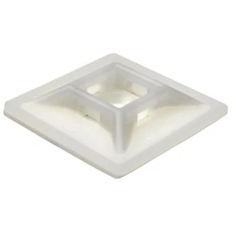 Vijačna pritrdilna ploščica za spenjanje kablov, bela 19×19mm, d=5mm, PA6.6, 3M, 100 kos, TALP200
