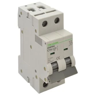 Instalacijski odklopnik - avtomatska varovalka 10kA, 2P, “C”; 25A, TDA-2C-25