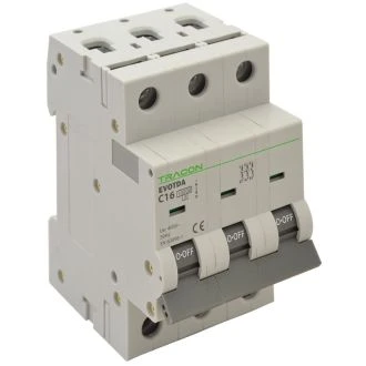 Instalacijski odklopnik - avtomatska varovalka 10kA, 3P, “B”; 32A, TDA-3B-32