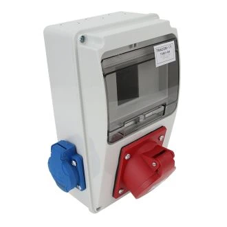 Priključna omarica brez zaščite Out: 2×SCHUKO+1×16A(3P+N+E), TDB01-6M