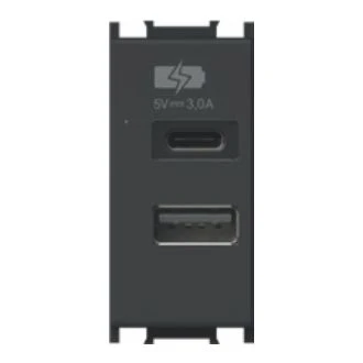 Polnilnik USB 5V 3,0A 1M SB, EM68SB-U
