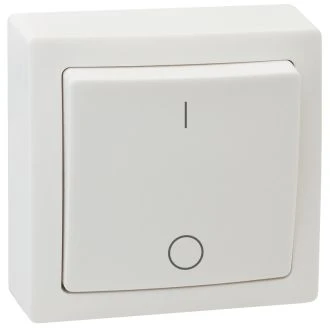 Nadometno dvopolno stikalo 10AX/250V, IP20, TFK102
