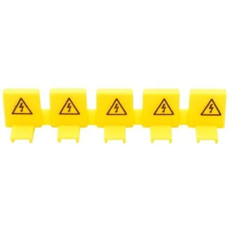 Zaščita pred dotikom za iglično zbiralko, 5 modulov, rumena 1000V, 5 kos, TFSSCOV