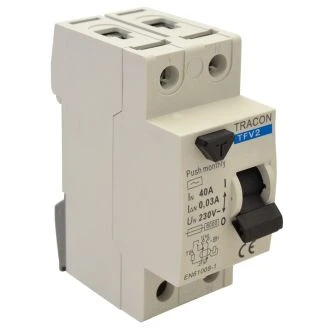 Omrežno zaščitno stikalo - FID 16 A, 300 mA; 2P, 6 kA, AC, TFV2-16300