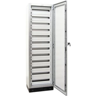 Kovin.modular.razdelil.omara-kovin.vrata+"DIN-Rail" moduli W×L×H=600×2100×400 / 288M (12×24), IP54, TGEFM6021040M