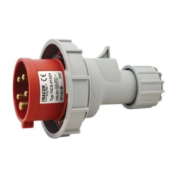 Industrijski vtikač, s povečano zaščito 16A, 400V, 3P+N+E, 6h, IP67, TICS-0152H