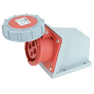 Industrijska vtičnica, zidna, 16A, 400V, 3P+E, IP67, TICS-1142