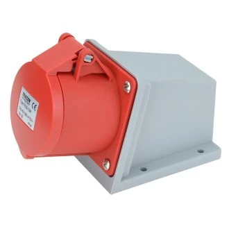 Industrijska vtičnica, zidna, 32A, 400V, 3P+E, IP44, TICS-124