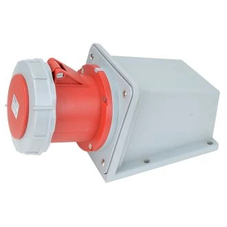 Industrijska vtičnica, zidna, 125A, 400V, 3P+E, IP67, TICS-144