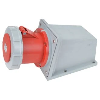 Industrijska vtičnica, zidna, 125A, 400V, 3P+N+E, IP67, TICS-145