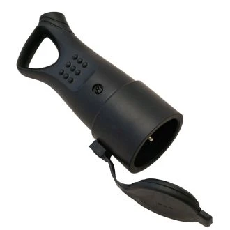 Vtičnica za montažo, gumi 16A, 250V, 2P+E, IP44 (Schuko), TICS-212GH