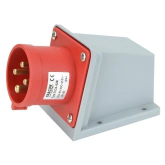 Industrijski vtikač, zidni, 32A, 400V, 3P+E, IP44, TICS-524