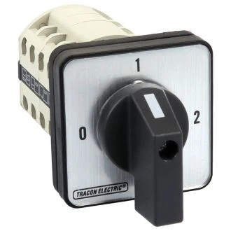 Grebenasto stikalo, 2x4P, 125 A, 400 V, (0-1-2), 90°, TKB-129/4