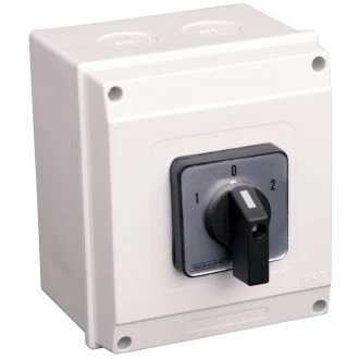 Direktno motorsko stikalo z ohišjem in direktnim smernim preklopnikom 1-0-2 400V, 63A, 7,5kW, 64×64mm, IP65, TKM-63/NT65