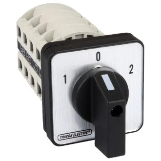 Grebenasto stikalo, 2x4P, 25 A, 400 V, (1-0-2), 60°, TKV-256/4