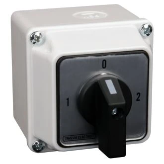 Grebenasto stikalo z ohišjem 2x3P 32A, 400V, (1-0-2), 90°, IP44, TKV-329/3T