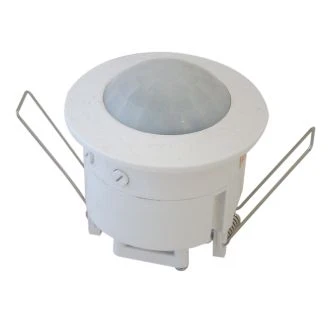 Senzor gibanja, vgradni, bel, 230V, 1100W, 360°, 3-2000lux, 10s-7min, TMB-061
