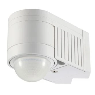 Senzor gibanja, kotna montaža, ploščati, bel 230V, 360°, 1-12 m, 10 s-15 min, 3-2000lux, IP44, TMB-118