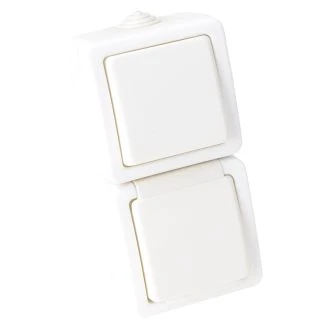 Nadometno enopolno stikalo z vtičnico 16A/250V, IP54 (navpično), TR-PH03V