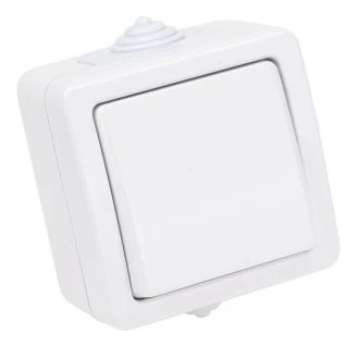 Nadometno enopolno stikalo 10AX, IP54, TR-PH05